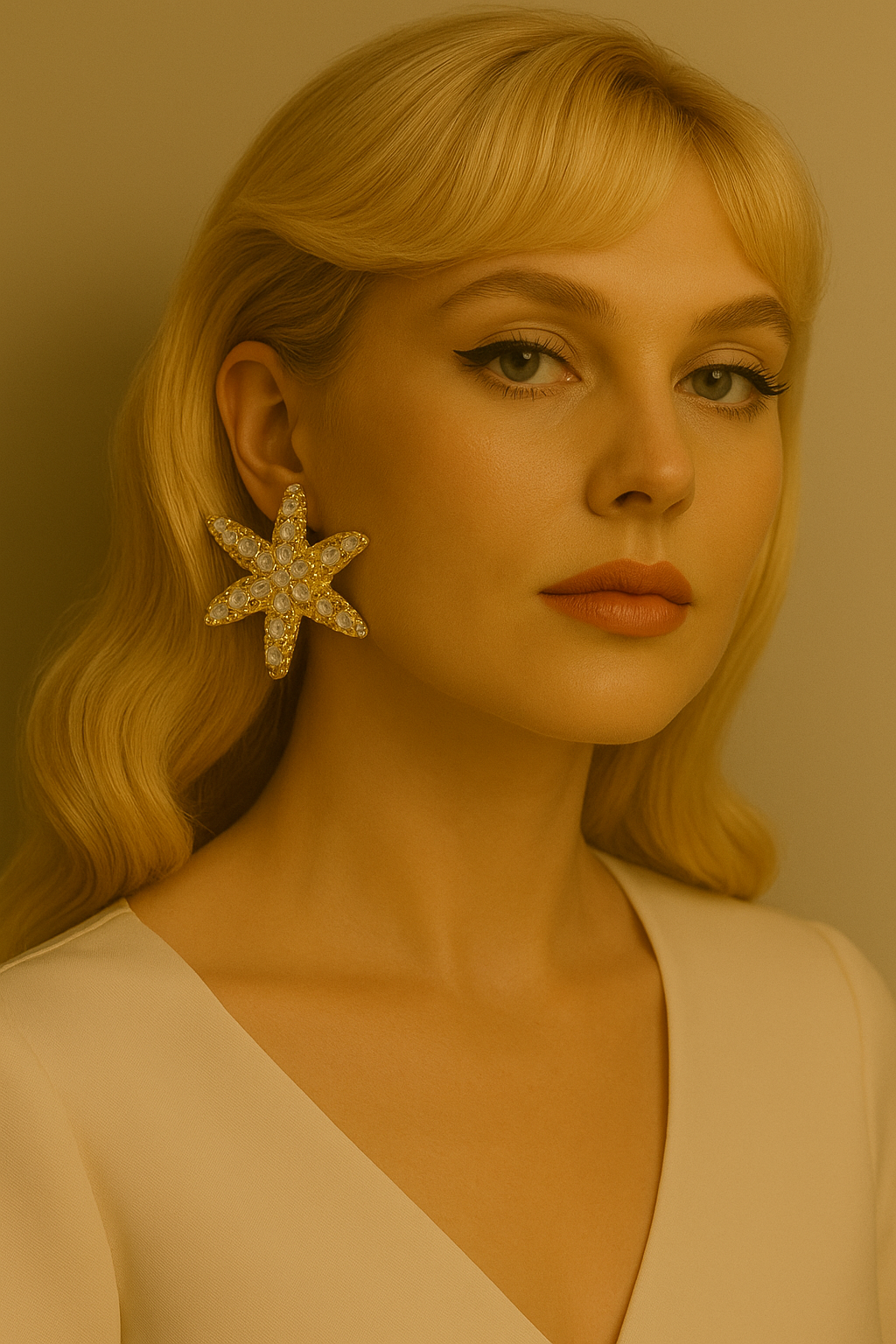 SEA STAR - WHITE STAR OHRRINGE